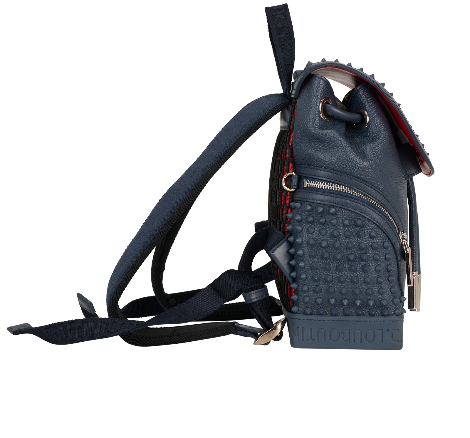 Mini Explorafunk Backpack, &pound;650, Handbags, Blue, Leather, Side view
